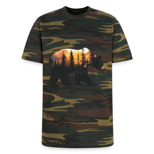 Bear: Sunset Guardian - Unisex Camo Tee
