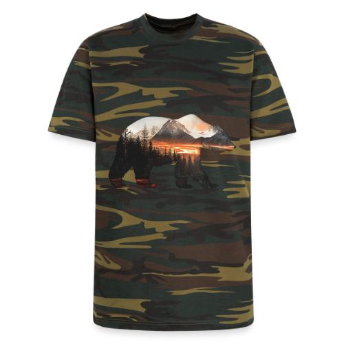 Canada Bear: fiery tones - Unisex Camo Tee