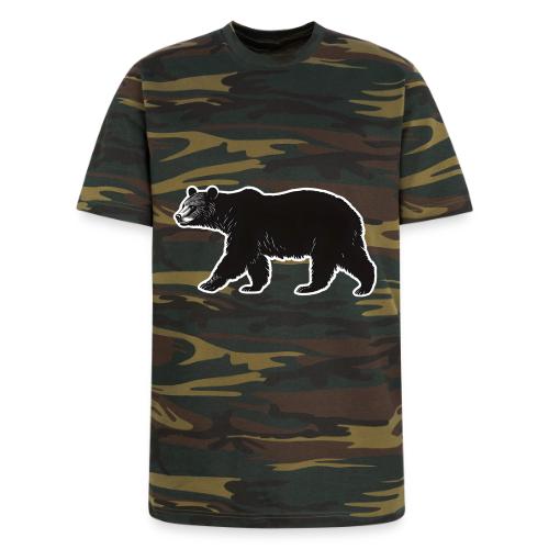 Midnight Black Bear - Unisex Camo Tee