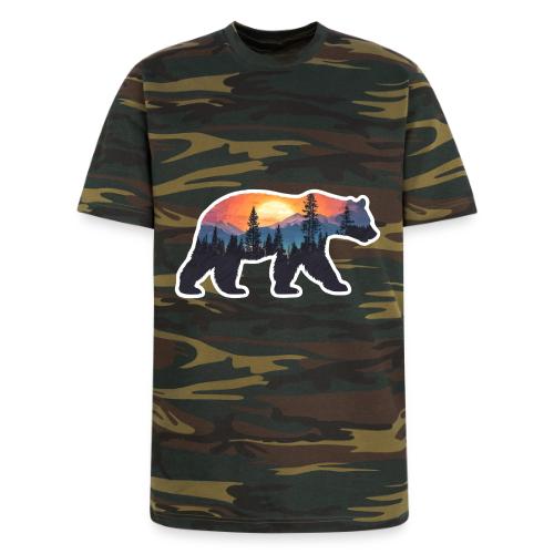 Mountain Spirit Bear - Unisex Camo Tee