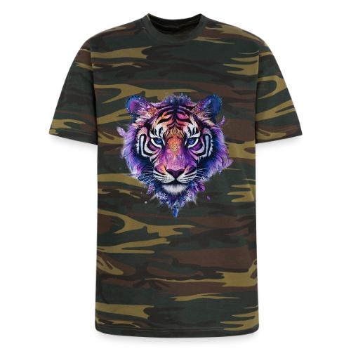 Mystic Violet Tiger - Unisex Camo Tee