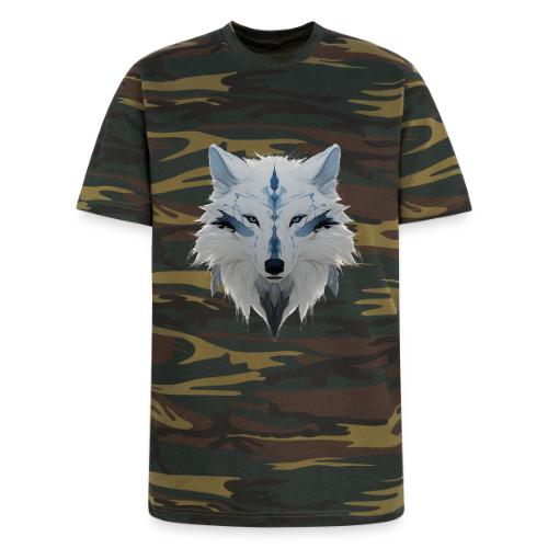 Ivory Grace Wolf - Unisex Camo Tee