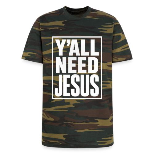 Y'all Need Jesus - Unisex Camo Tee