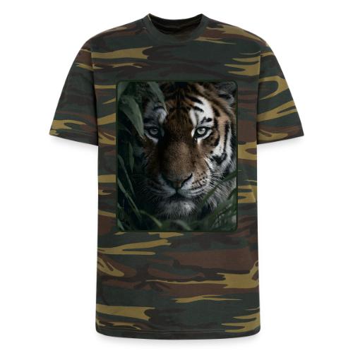 Tiger Jungle Eyes Wildlife Design - Unisex Camo Tee