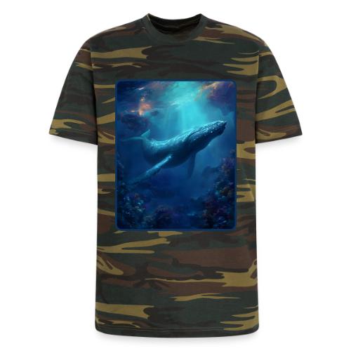 Humpback Whale Ocean Reef Design - Unisex Camo Tee