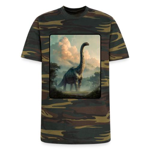 Brachiosaurus Prehistoric Scene Design - Unisex Camo Tee