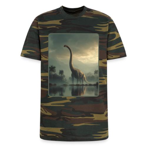 Brachiosaurus Misty Lake Design - Unisex Camo Tee