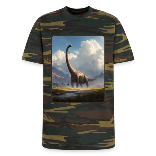 Brachiosaurus Valley Landscape Design - Unisex Camo Tee