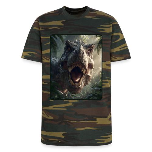 T Rex Jungle Roar Design - Unisex Camo Tee