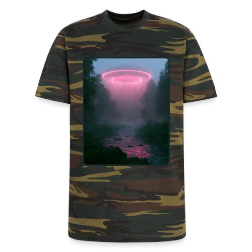 Neon UFO Forest River Design - Unisex Camo Tee