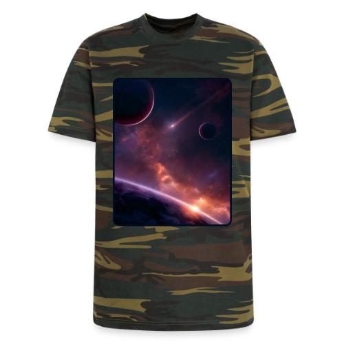 Cosmic Sunset Nebula Space Art - Unisex Camo Tee