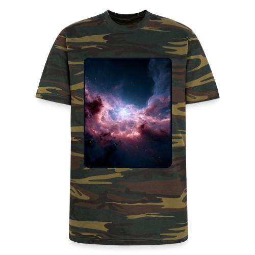 Radiant Cosmic Nebula Artwork - Unisex Camo Tee