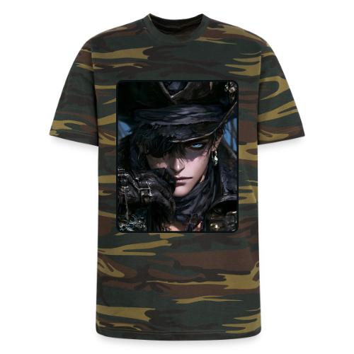 Dark Anime Pirate Warrior - Unisex Camo Tee