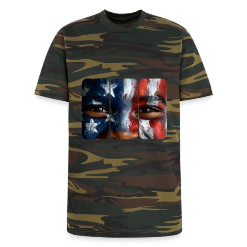 USA: Three Panels of Pride - Unisex Camo Tee