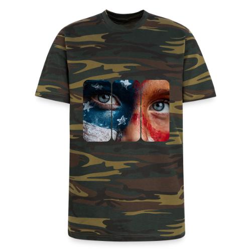 USA: Star-Spangled Glance - Unisex Camo Tee
