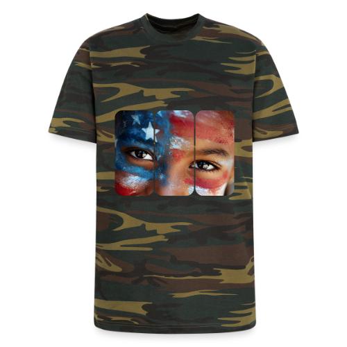 USA: Eyes of the Flag - Unisex Camo Tee