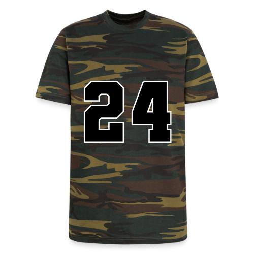 Varsity Number 24 College Font - Unisex Camo Tee
