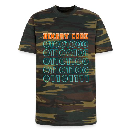 Say Hello in Binary code - Unisex Camo Tee