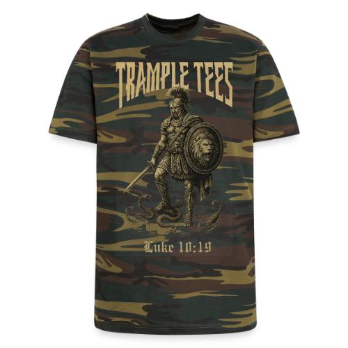 Trample Tees Theme shirt Luke 10:19 - Unisex Camo Tee