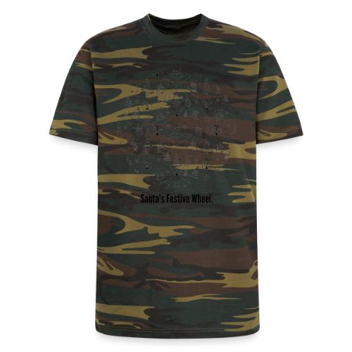 Santa's Festive Wheel T-Shirt - Unisex Camo Tee