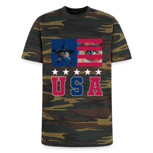 Stars and Vision USA - Unisex Camo Tee