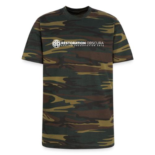 Restoration Obscura Applied Preservation Arts Logo - Unisex Camo Tee