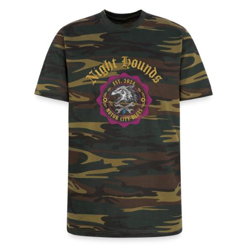 Night Hounds Wolf Patch - Unisex Camo Tee
