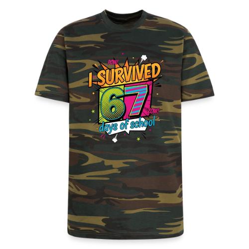 I Survived 67 Days of School T-Shirt – Funny Teach - Unisex Camo Tee