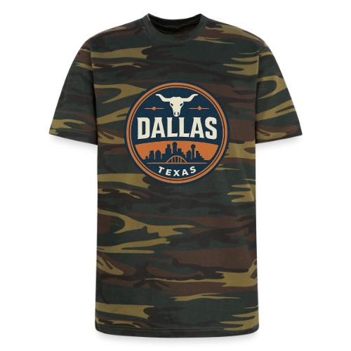 Vintage Dallas Texas Western Skyline Retro Cowboy - Unisex Camo Tee