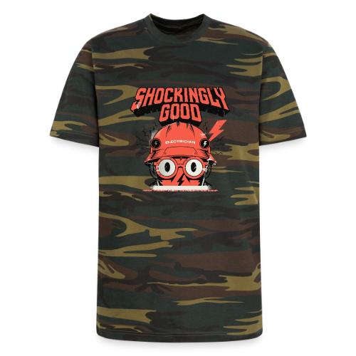 Funny Shockingly Good Electrician - Unisex Camo Tee
