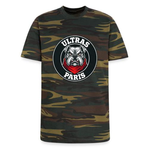 Ultras Paris Bulldog Football Fan Graphic - Unisex Camo Tee