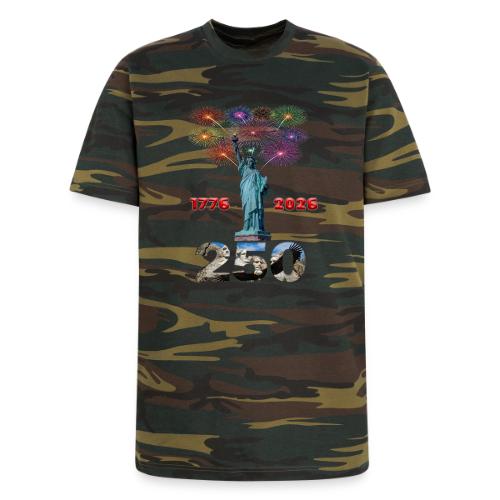 1776 - 2026 | 250 Years USA | Fireworks - Unisex Camo Tee