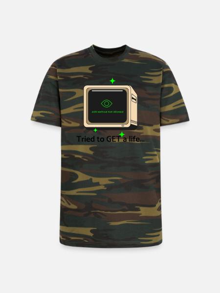 405 - Unisex Camo Tee - green camo