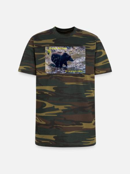 Choose The Bear - Unisex Camo Tee - green camo
