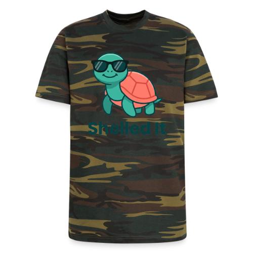 Funny Turtle Sunglasses Shelled It Cute Gift - Unisex Camo Tee