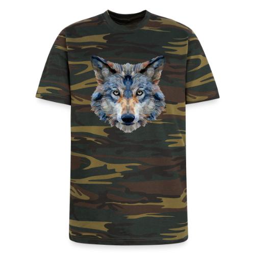 Wolf: Chromatic Wild Gaze - Unisex Camo Tee