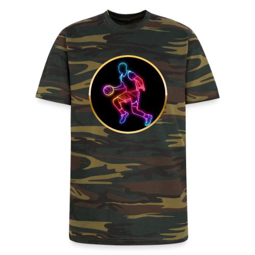 Basketball: Neon Dribble Pulse - Unisex Camo Tee