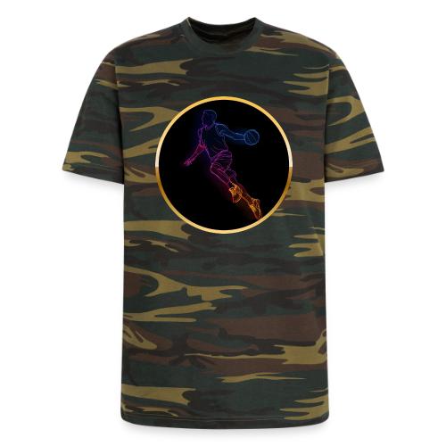 Basketball: Neon Jump Shot - Unisex Camo Tee