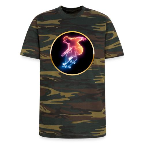 Skateboarding: Golden Trick Rider - Unisex Camo Tee