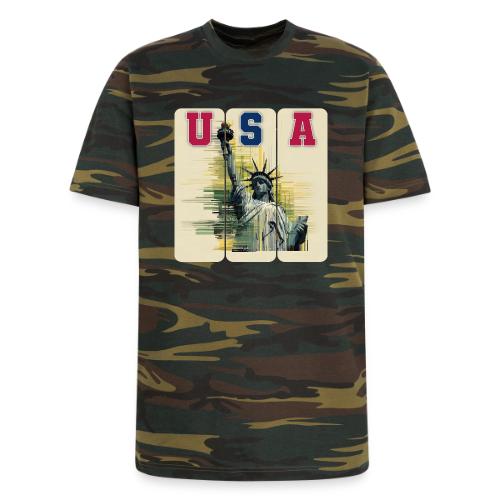 Art illustration of the Statue of Liberty - Unisex Camo Tee
