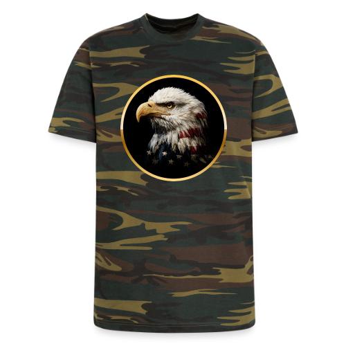 America: Golden Freedom Crest - Unisex Camo Tee