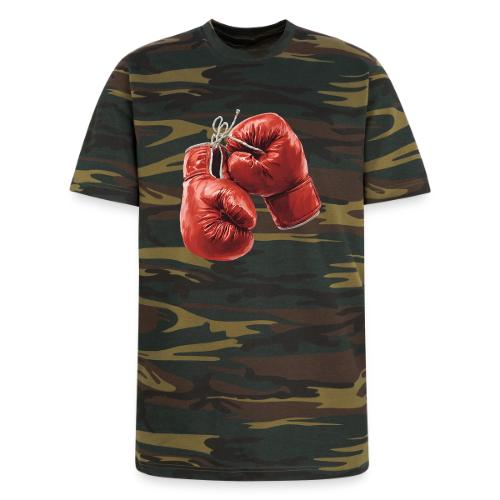 Boxing: Hanging Gloves Icon - Unisex Camo Tee