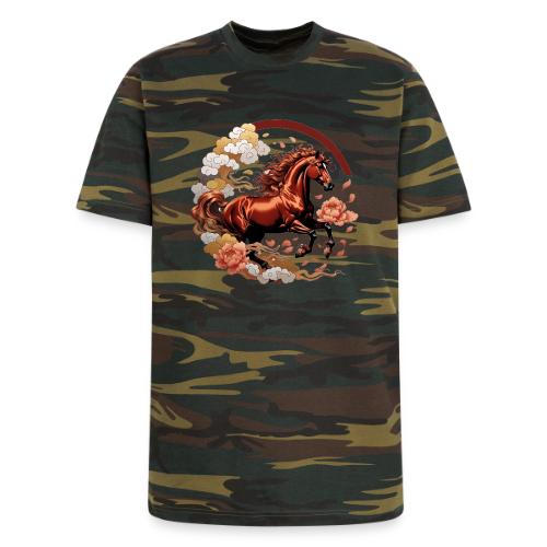 Year of the Horse T Shirt, Lunar New Year Gift - Unisex Camo Tee