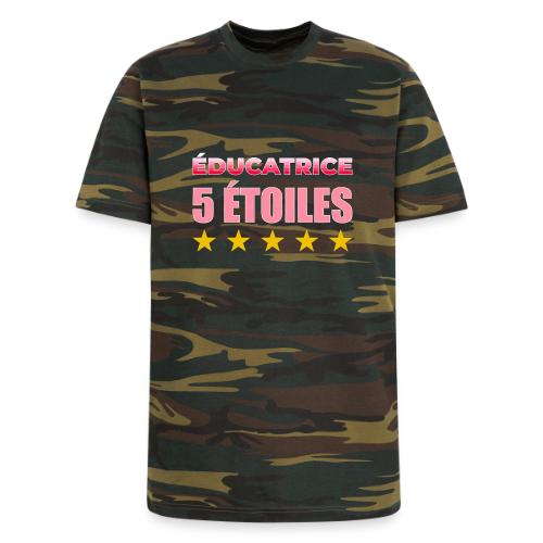Éducatrice 5 Étoiles - Unisex Camo Tee