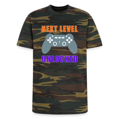 Next Level Unlocked Gamer Design - Unisex Camo Tee
