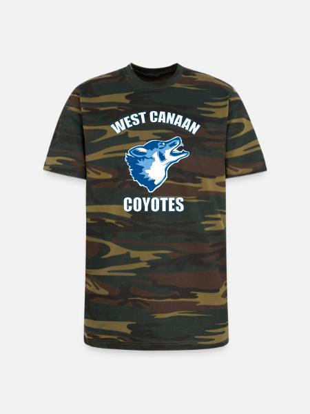West Canaan Coyotes - Unisex Camo Tee - green camo