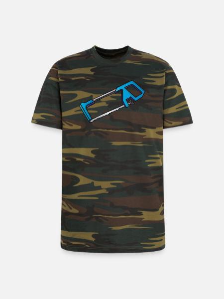 Hacksaw iron saw | Eisensäge - Unisex Camo Tee - green camo
