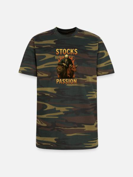 Stocks Passion - Unisex Camo Tee - green camo