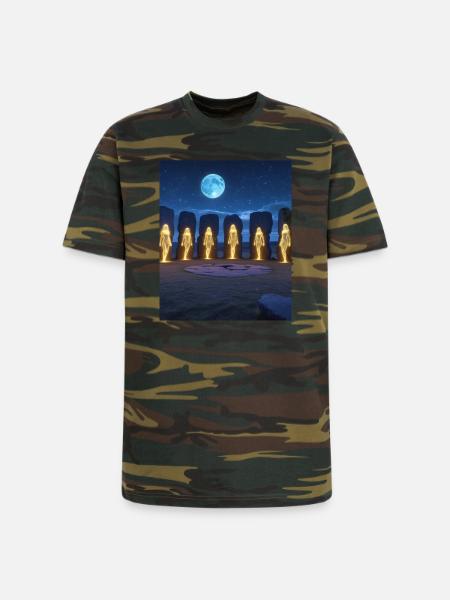 Pleiadians - Unisex Camo Tee - green camo