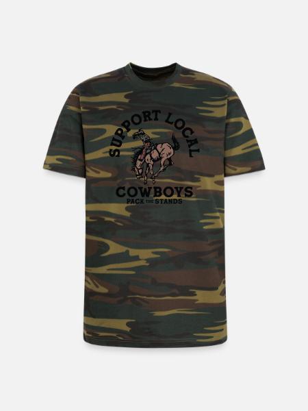 Soutenez les cow-boys locaux - T-shirt camouflage unisexe - camouflage